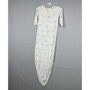 Bamboo Lapneck Knotted Gown Bunnies by the Bay 0-3 mo Modal Layette GUC